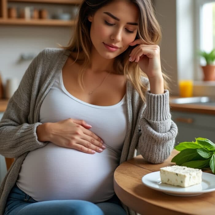 découvrez les risques potentiels de la consommation de feta pendant la grossesse et les précautions à prendre pour protéger la santé de la future maman et de bébé.
