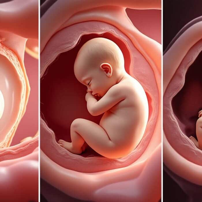découvrez l'évolution du bébé au cours des trois trimestres de grossesse, étape par étape, et suivez son développement semaine par semaine.