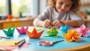 découvrez 7 modèles d'origami faciles pour enfants, parfaits pour stimuler la créativité et l'éveil artistique des plus petits.