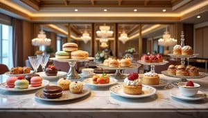 découvrez nos pâtisseries raffinées, alliage parfait de créativité et d'élégance, spécialement conçues pour sublimer l'expérience gourmande dans le monde de l'hôtellerie.