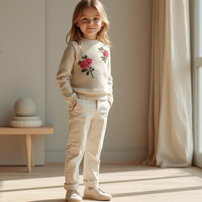 découvrez notre collection de vêtements enfant de marque de luxe, alliant élégance et confort dès le plus jeune âge pour habiller vos enfants avec style et douceur.