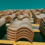 a group of wooden chairs