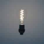 lighted light bulb