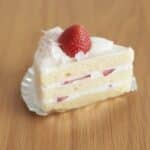 white and red strawberry cake