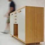 This is a project my brother has done. It’s fully handmade and accept the screws, everything is made out of wood.