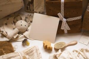 A mockup picture for kids gift card shop